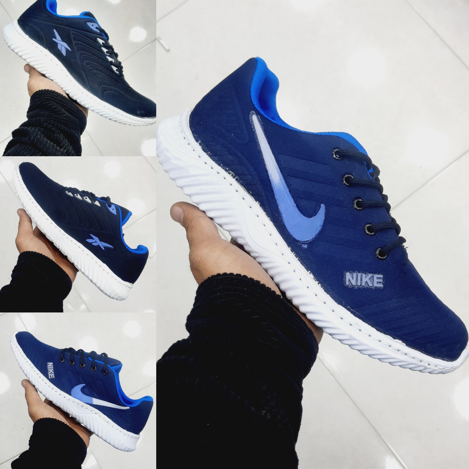 حراج کتونی مردانه نایک سرمه ای و و ریبوک مشکی فقط 145 هزارتومان