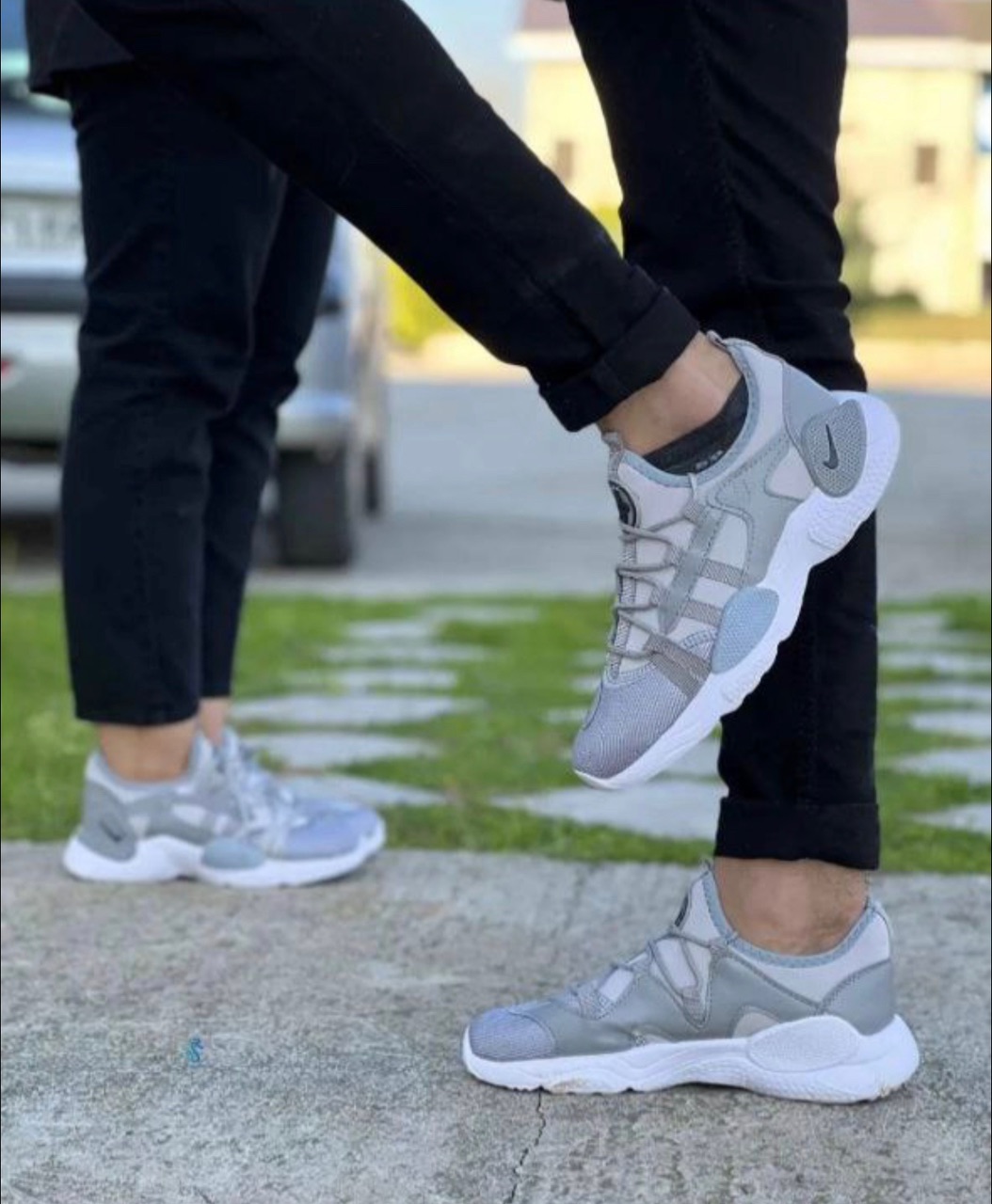 حراج کتونی نایک هوراچی مردانه طوسی