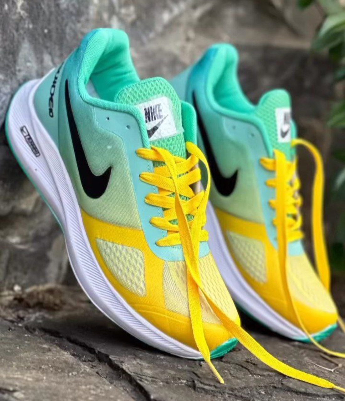 کتونی ورزشی نایک زوم مردانه رنگ زرد جدید NIKE