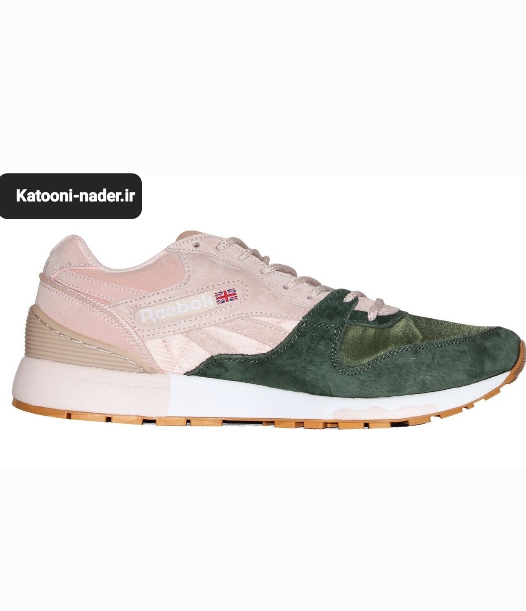 کتونی ریبوک خارجی جی ال ۶۰۰۰ رنگ کرم سبز reebok gl 6000