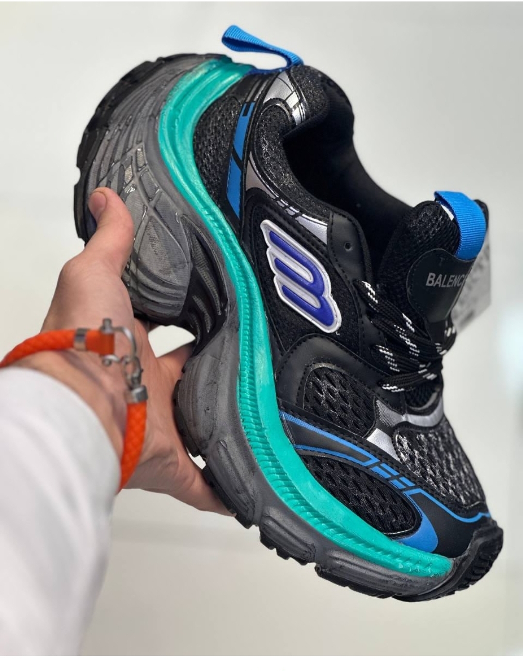 کتونی بالنسیاگا تن ایکس لارج مشکی طوسی سبز غول لژ ترند و گنگ