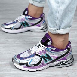 کتونی نیوبالانس 860 مردانه رنگ سفید بنفش جدید و ترند