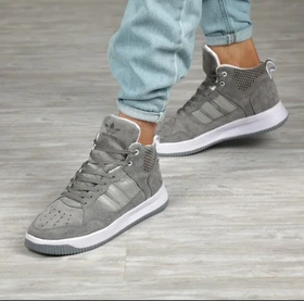 کتونی ساقدار آدیداس ناچو رنگ طوسی جدید و جإاب حراج شد