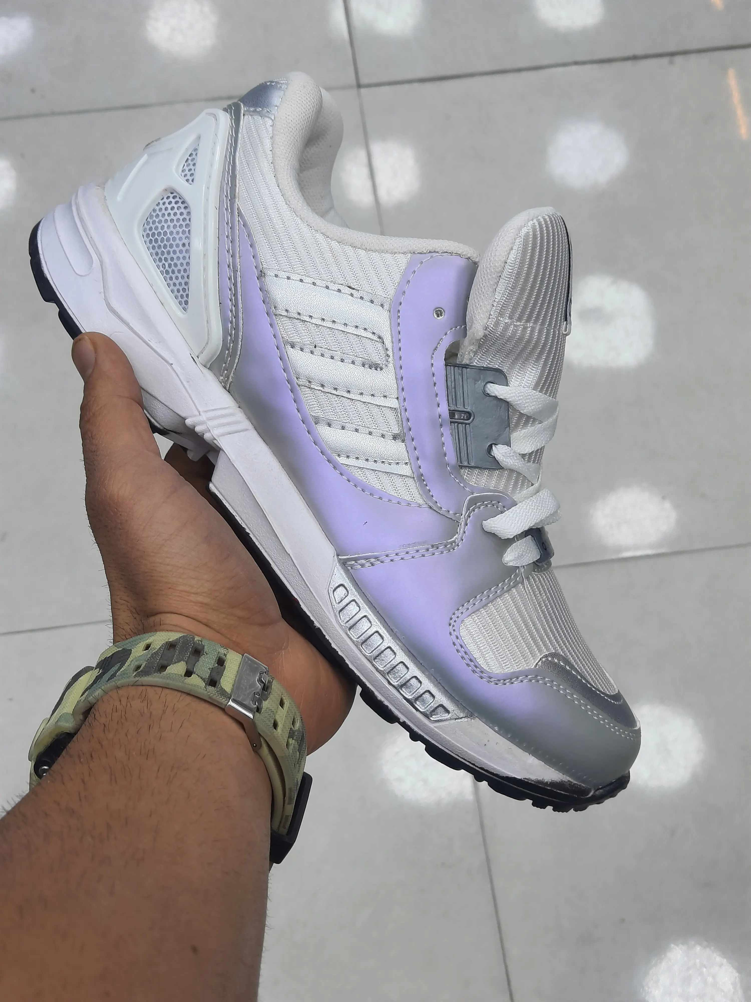 کتونی اسپرت زد ایکس 8000 مردانه حراج رنگ سفید بنفش