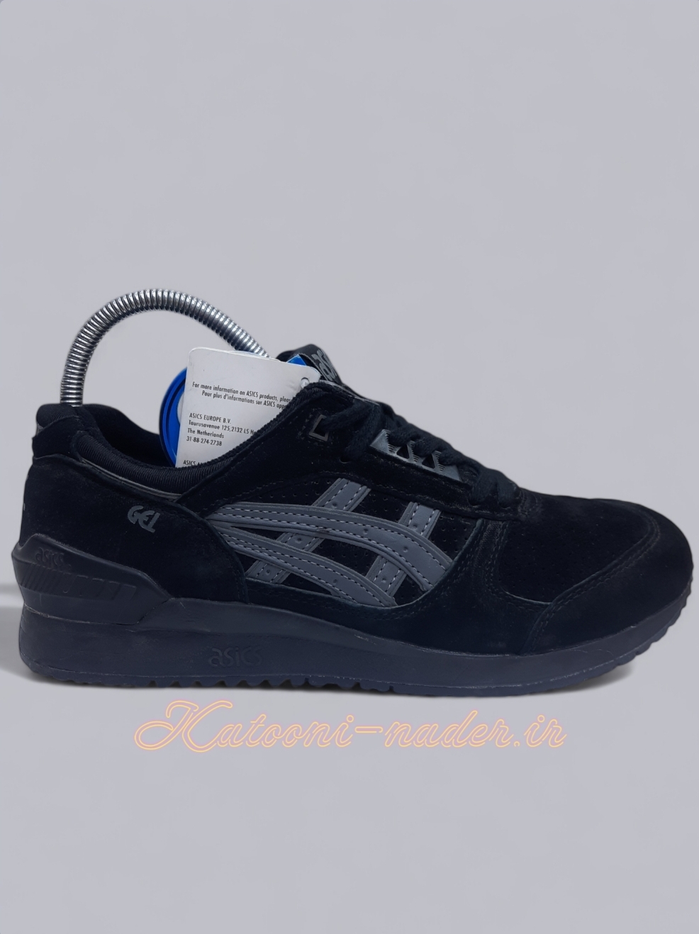 کتونی خارجی آکبند آسیکس ویتنام ASICS GEL VIETNAM تک سایز 42و44 رنگ مشکی طوسی