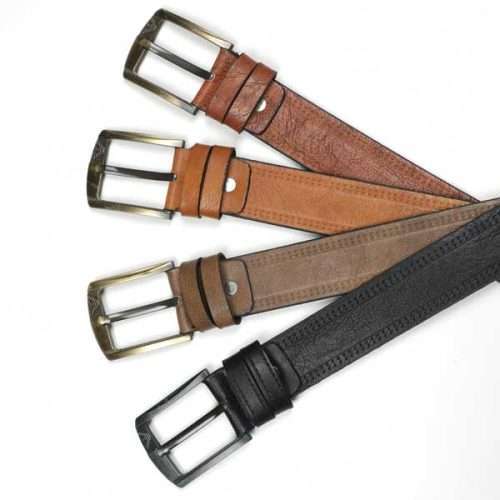 خرید اینترنتی کمربند مردانه چرمی قلابدار رنگ بندی