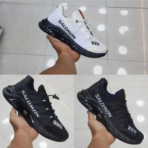 کتونی سالامون زیره تونلی سفید مشکی جدید و ترند  SALOMON