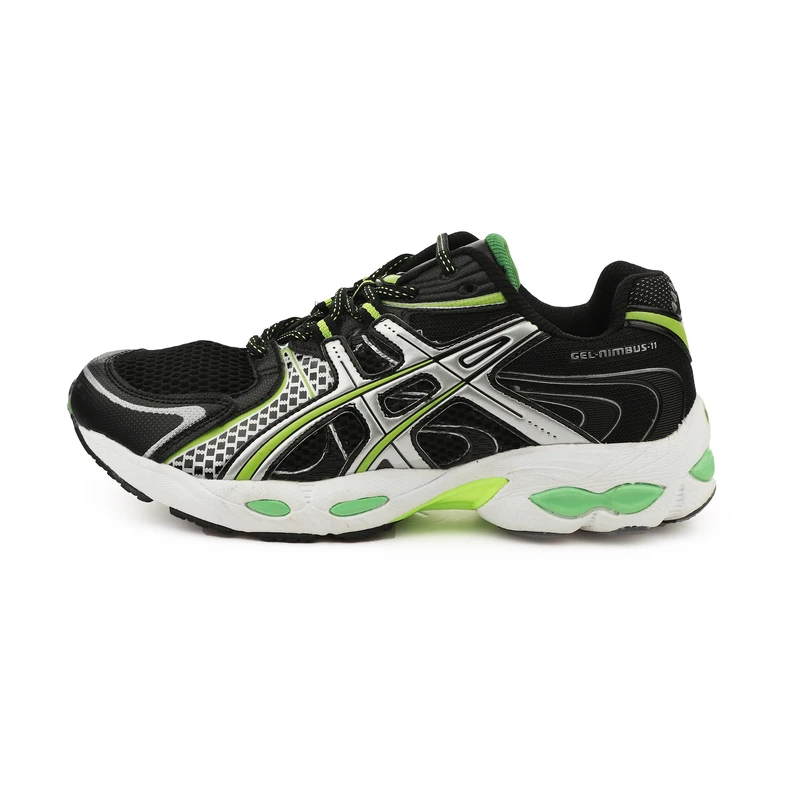 آسیکس خارجی ویتنام مشکی سبز تکسایز ۴۰ asics gel nimbus