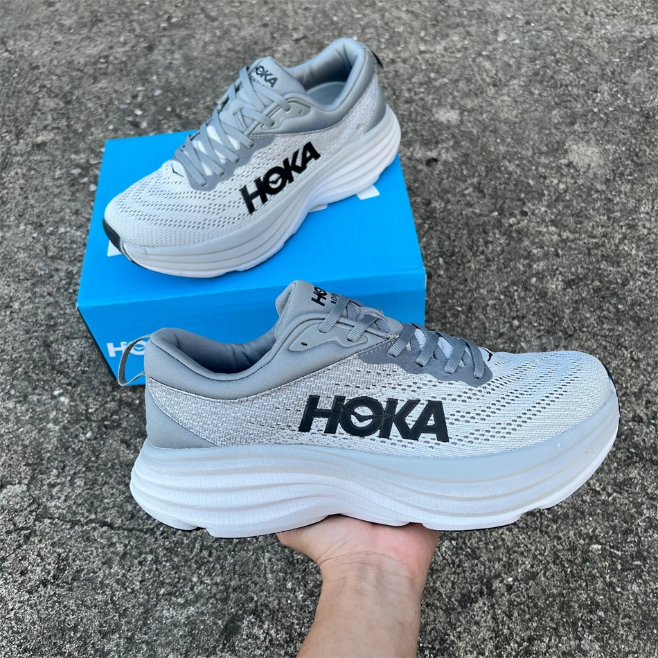 کتونی لژ دار هوکا باندی 8 مردانه رنگ آبی HOKA