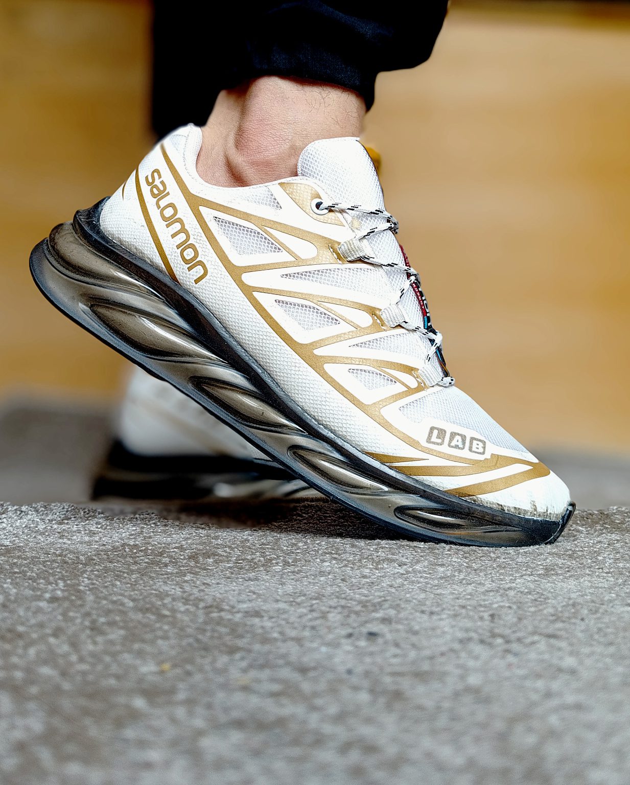 کتونی سالامون لاب مردانه رنگ مشکی سبز جدید و ترند SALOMON LAB