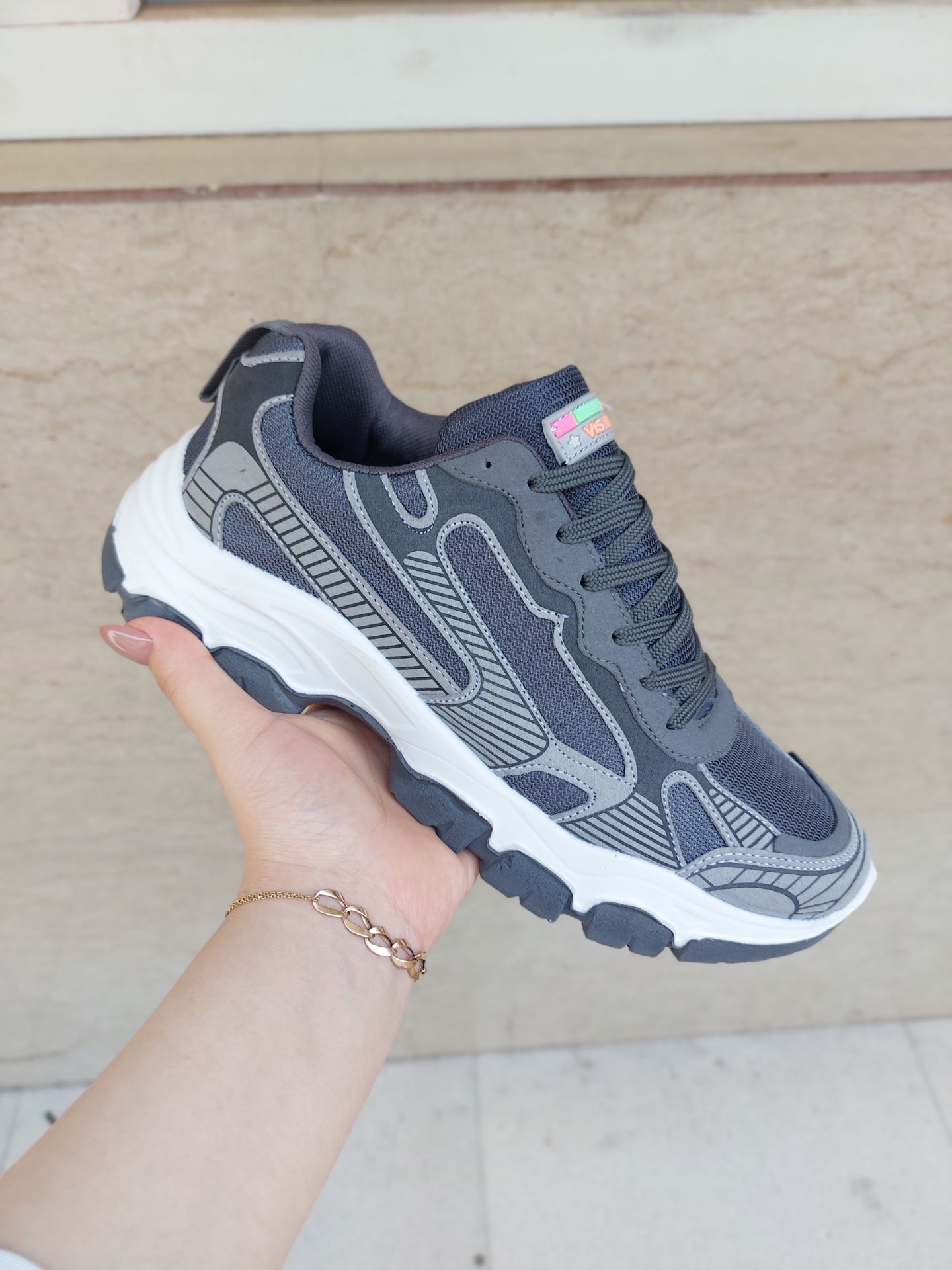 کتونی بالنسیاگا زیره تزریق مردانه رنگ طوسی حراج