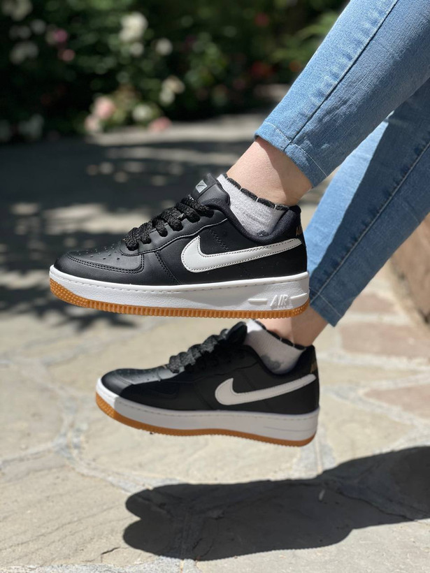 ونس نایک فورس رنگ مشکی سفید کاراملی فروش ویژه nike