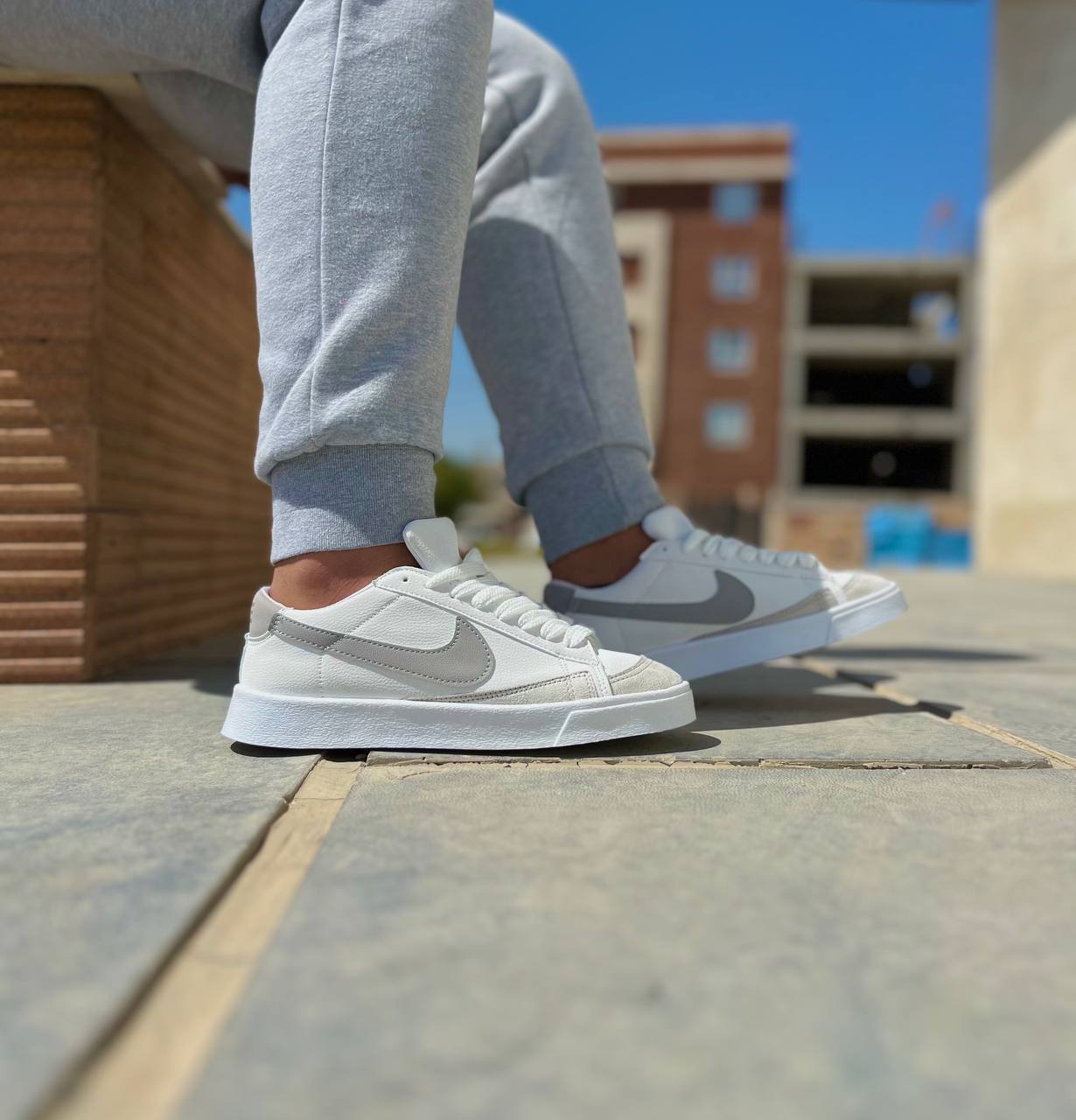 کتونی نایک بلیزر رنگ سفید مشکی جدید و حراج