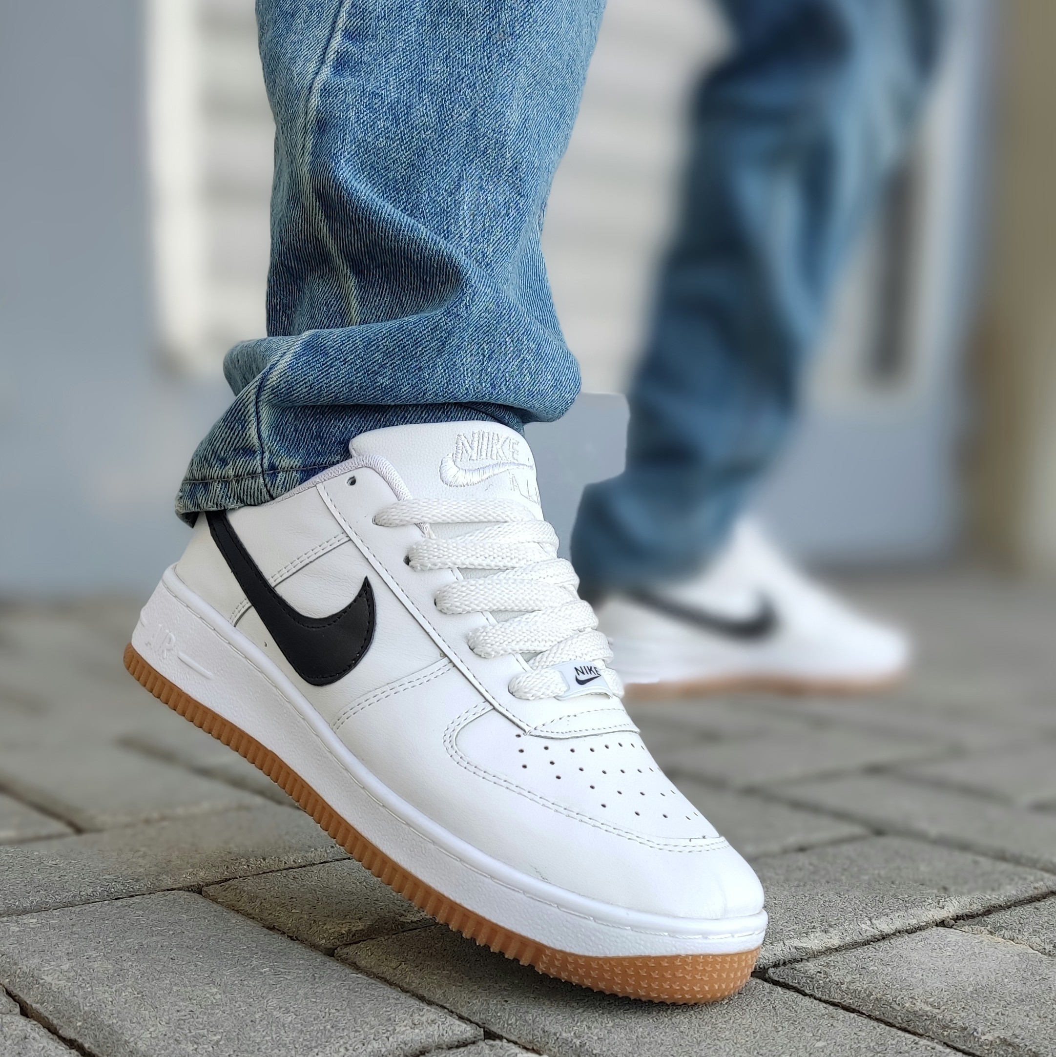 ونس نایک فورس رنگ مشکی سفید کاراملی فروش ویژه nike