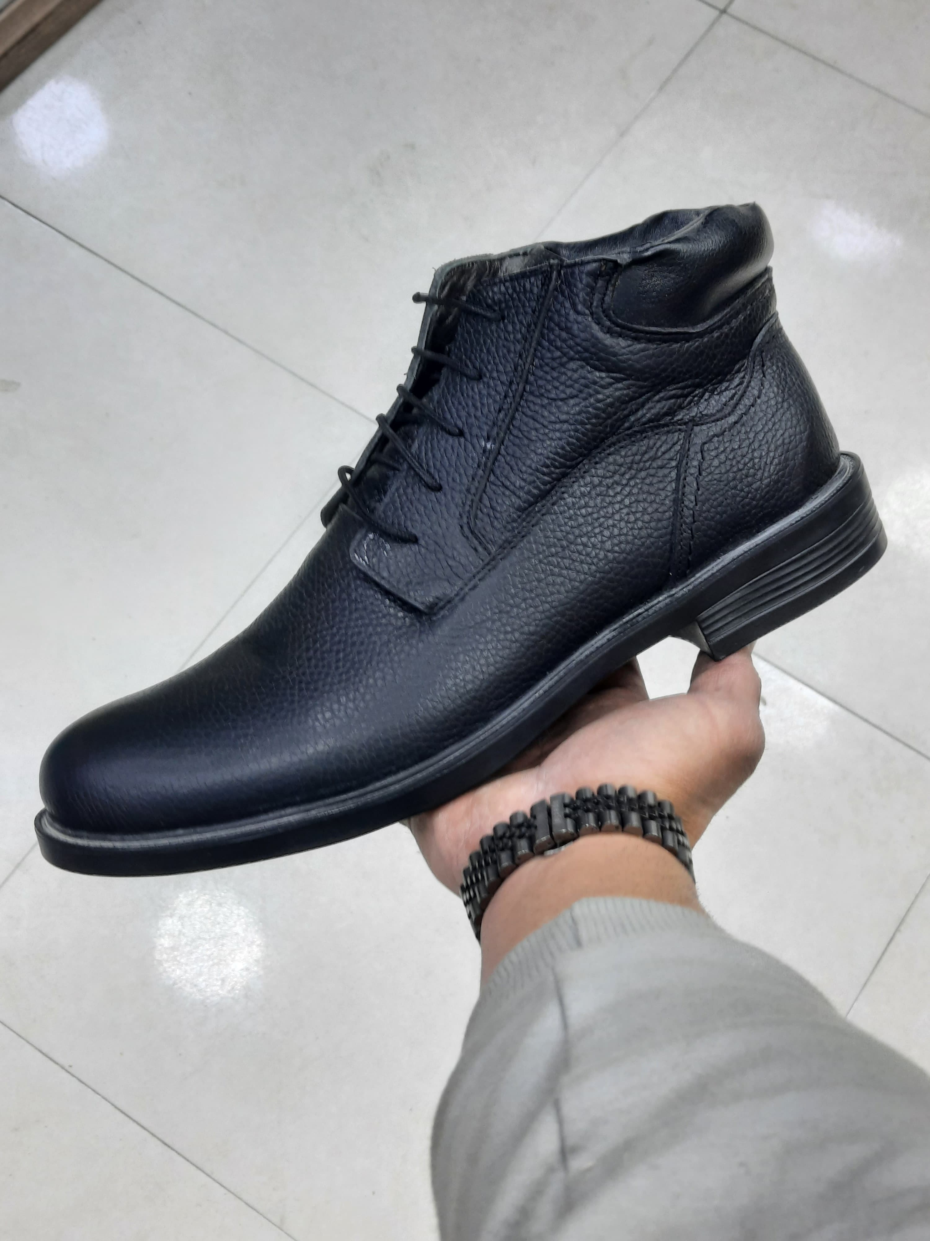 نیم بوت مردانه ساتل تبریز رنگ عسلی حراج تکسایز ۴۰