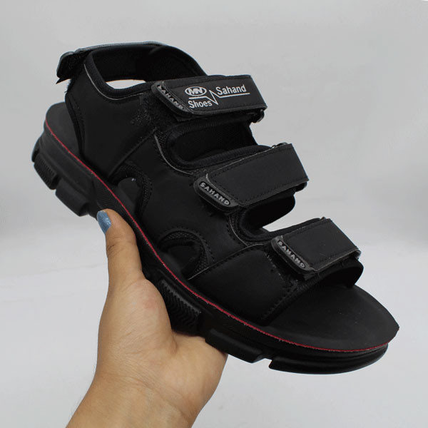 صندل طبی سهند مشکی تمام مدل رکابدار سایز 40/44