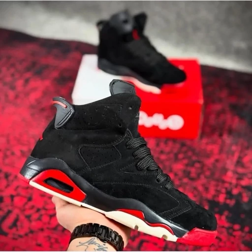 کتونی ساقدار جردن 6 کرم قرمز جدید و ترند بازار JORDAN AIR