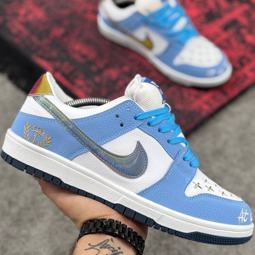 کتونی نایک اس بی کلاسیک رنگ سفید آبی NIKE SB CLASSIC