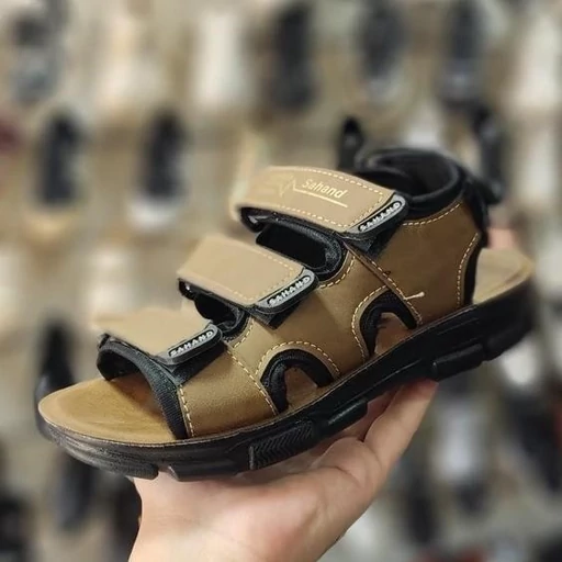 صندل طبی سهند مشکی تمام مدل رکابدار سایز 40/44