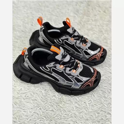 کتونی بالنسیاگا مردانه مشکی نارنجی حراج