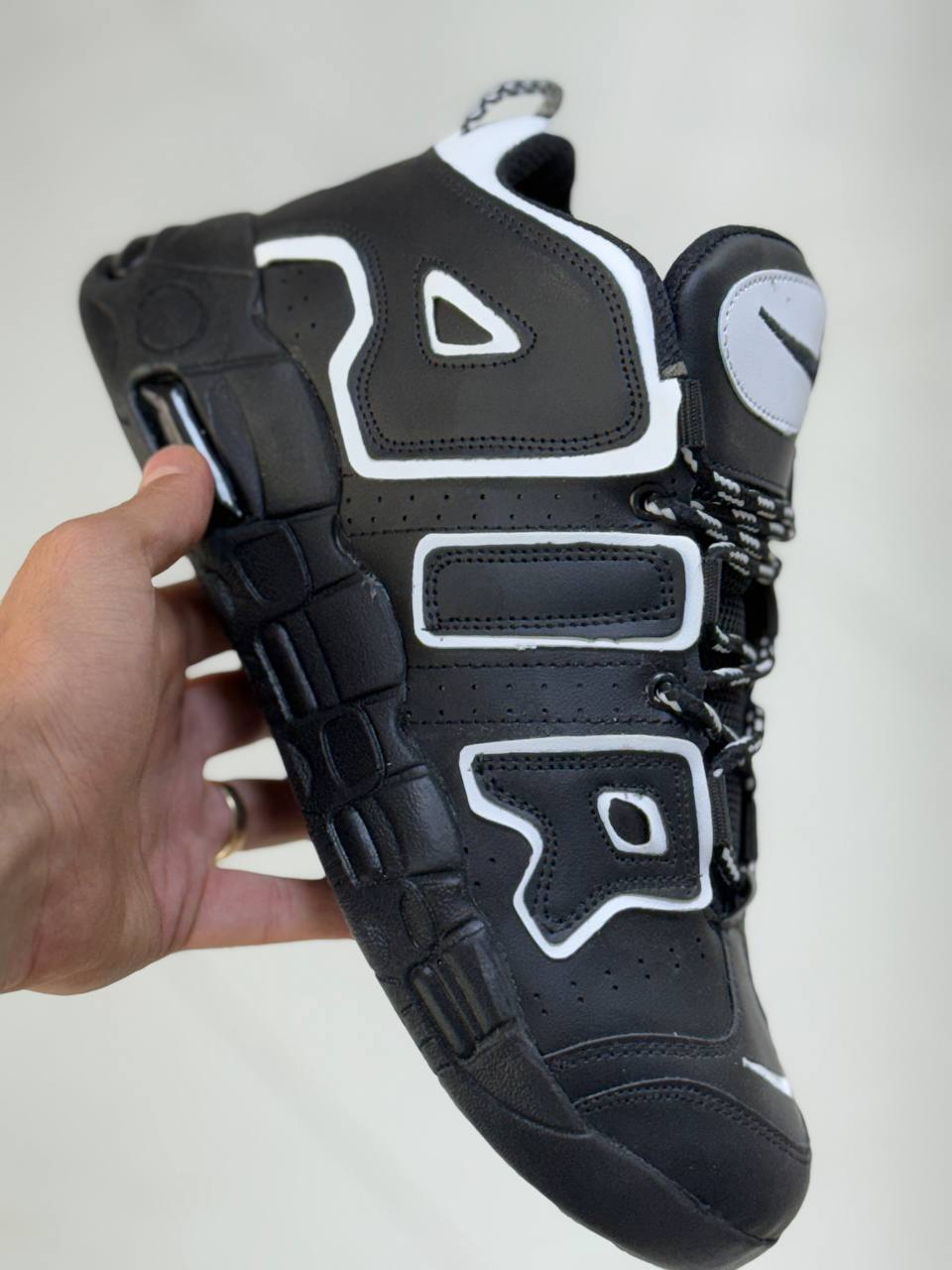 کتونی ساقدار تمپو مردانه رنگ طوسی مشکی