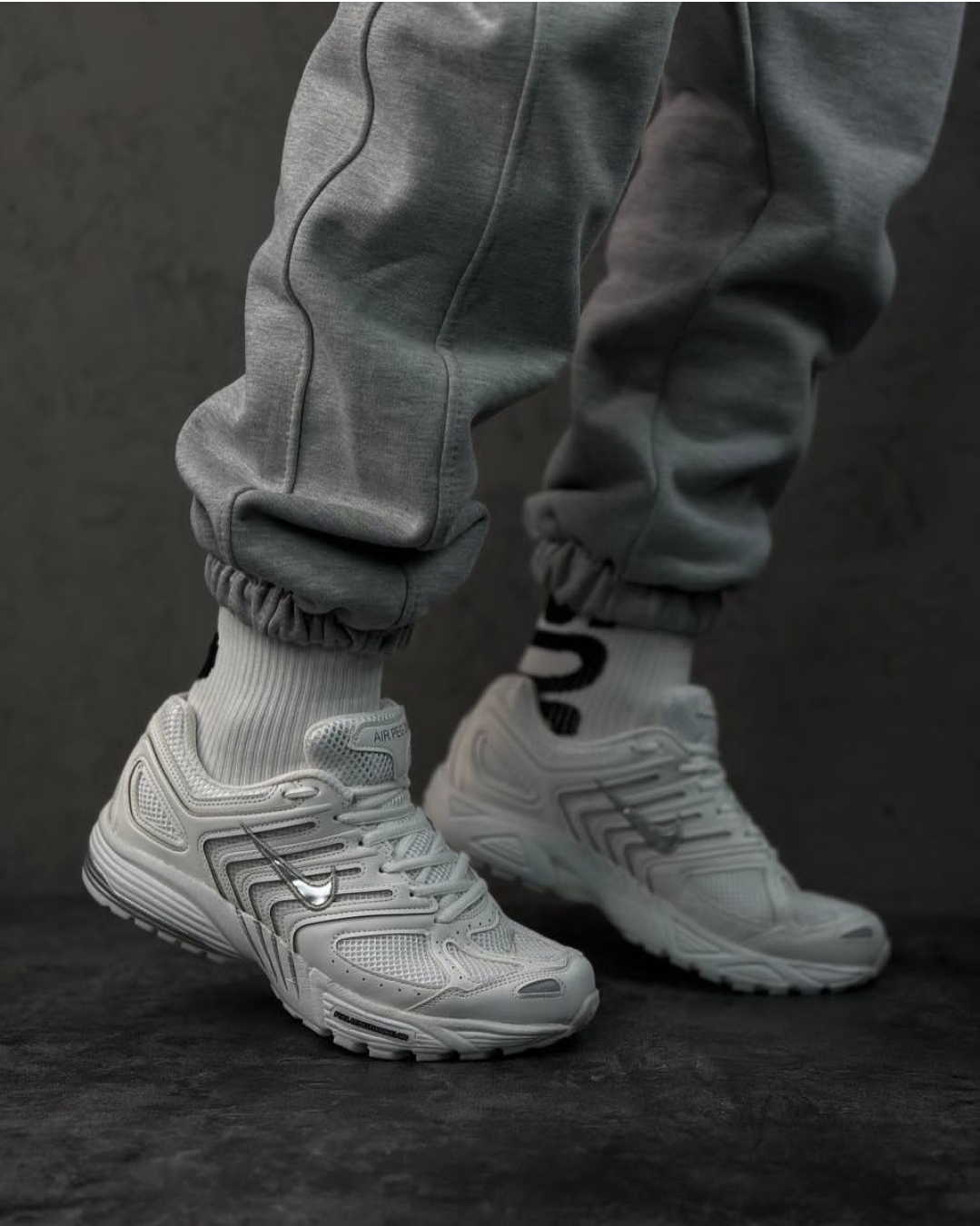 کتونی نایک زوم پگاسوس رنگ سفید نقره ای جدید و ترند NIKE ZOOM PEGASUS