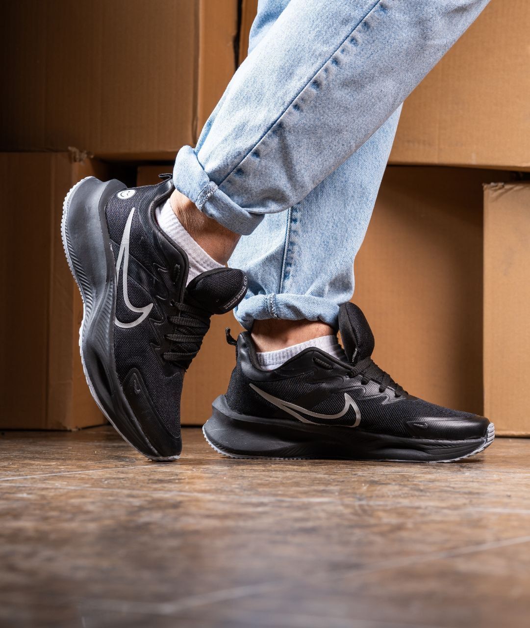 کتونی نایک زوم ایکس مردانه طرح لبخند سفید تمام  NIKE ZOOM X