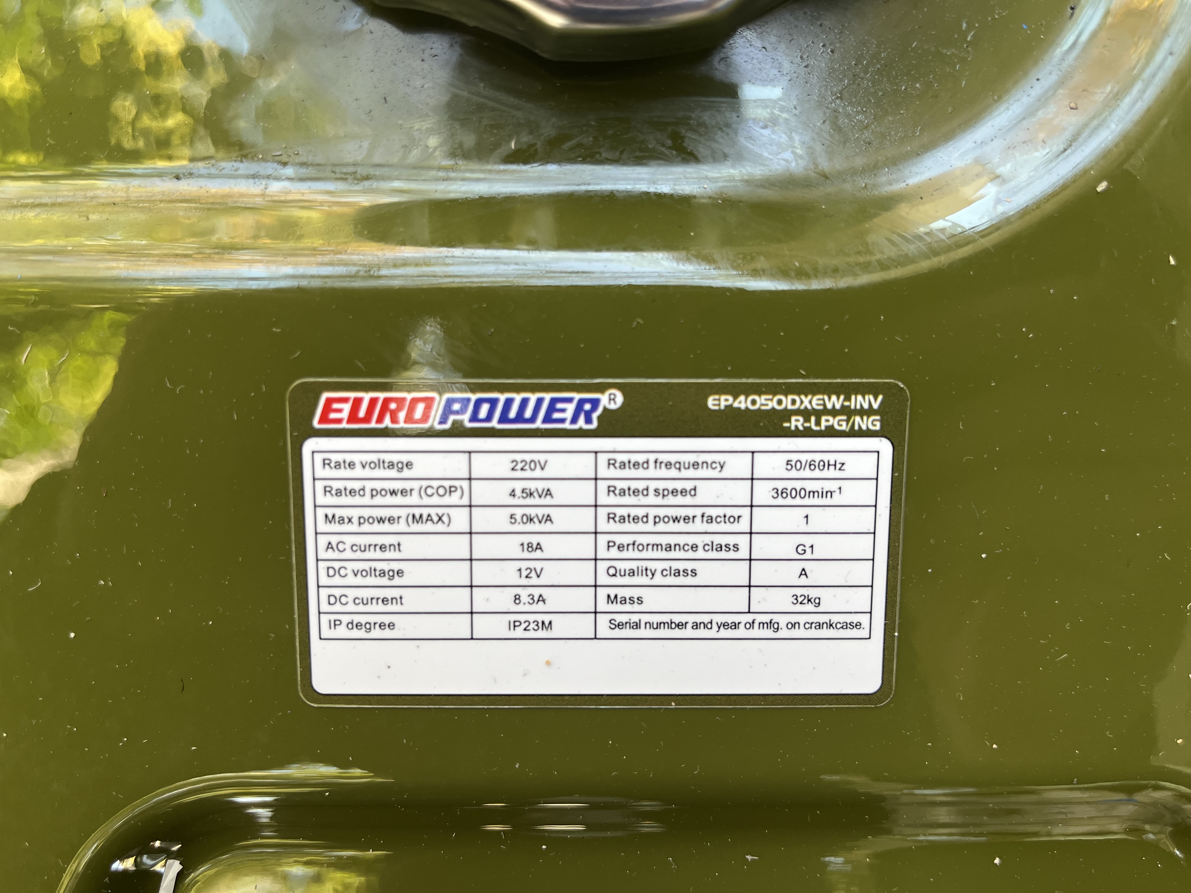 موتوربرق اینورتری سه گانه سوز یوروپاور۵کیلووات