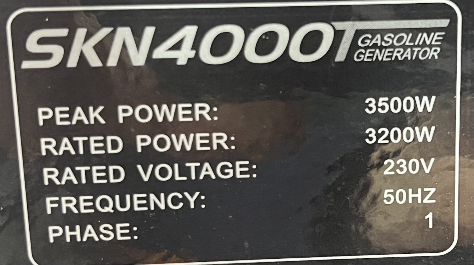 موتور برق بنزینی skn 4000