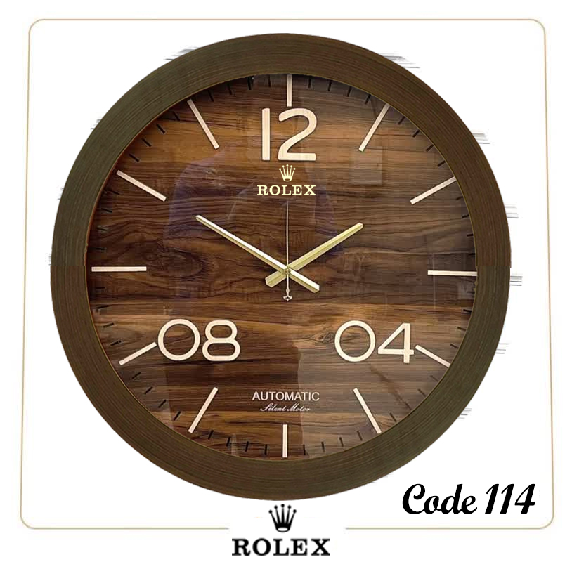 ساعت دیواری چوبی رولکس
