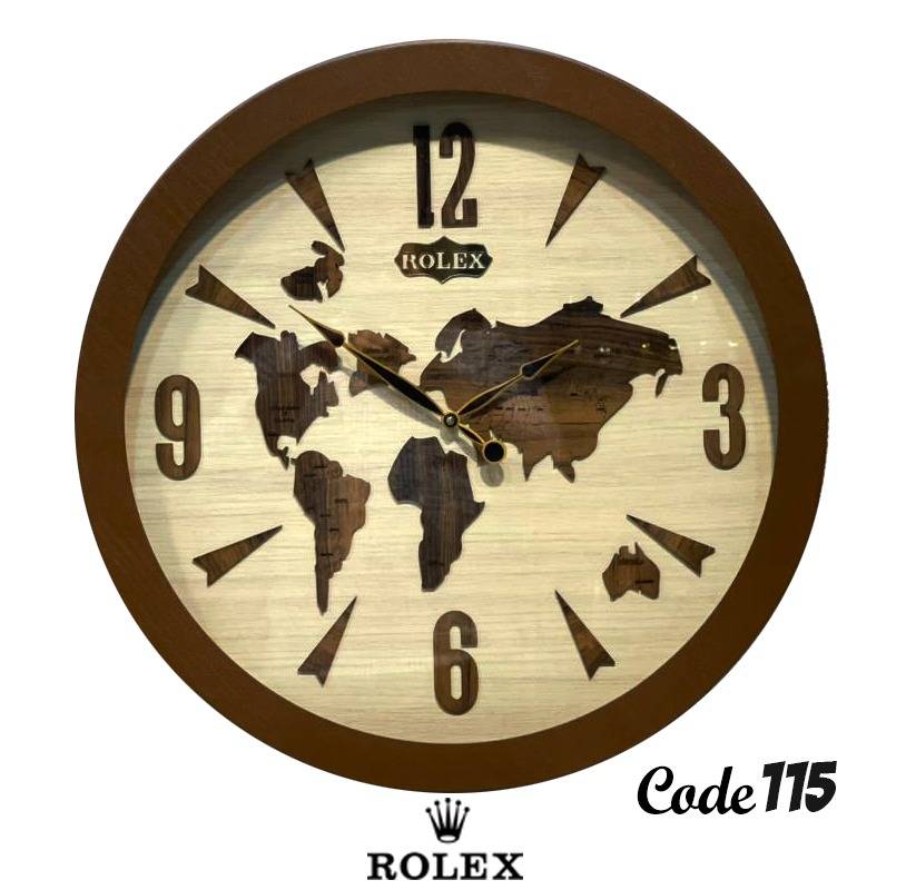ساعت دیواری چوبی کد 111