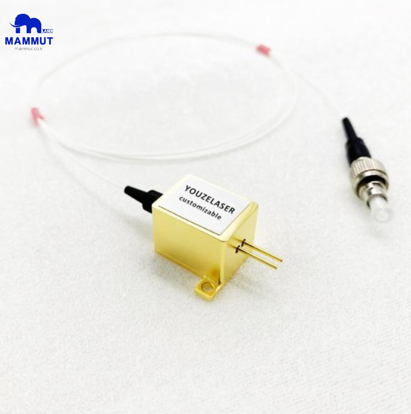 لیزر دیود ۱۵۵۰ نانومتر کوپل شده در فیبر با توان ۲ وات