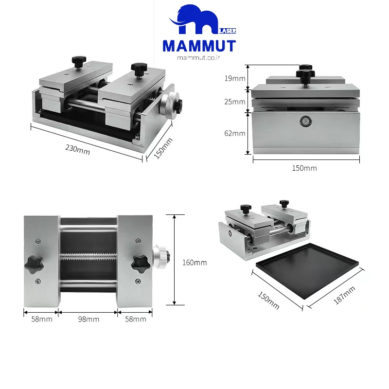 گیره مخصوص لیزر فایبر حکاکی و برش طلا