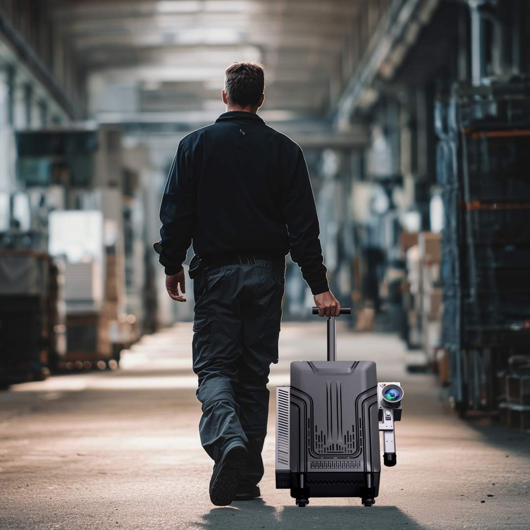 دستگاه لیزر حکاکی،جوش و زنگ زدایی پرتابل چمدانی