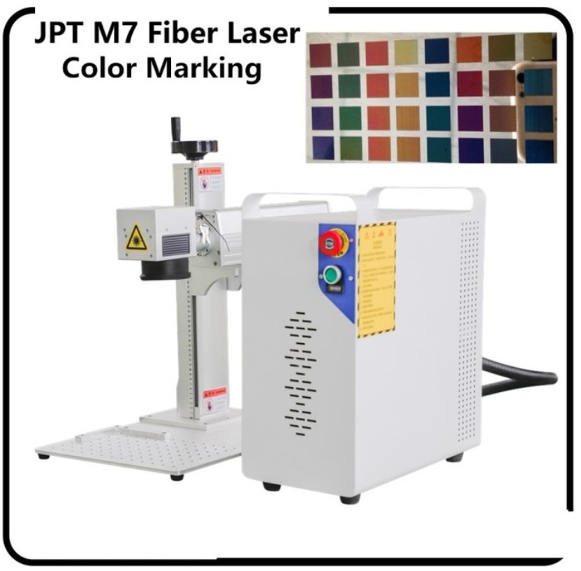 دستگاه لیزر حکاکی فلزات فایبر با قابلیت حکاکی رنگی ۱۰۰ وات JPT