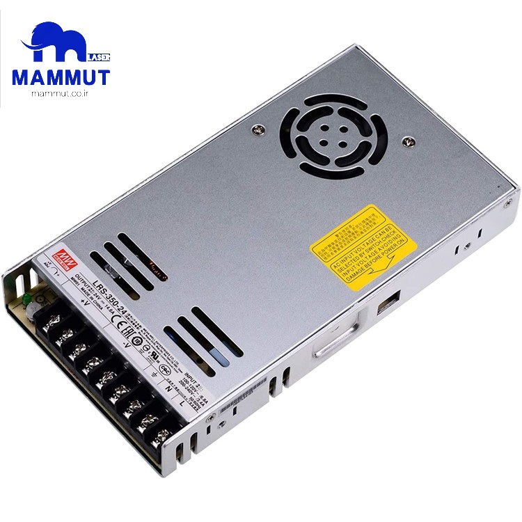 منبع تغذیهلیزر فایبر  24 ولت 14.6 آمپر مینول مدل LRS-350-24