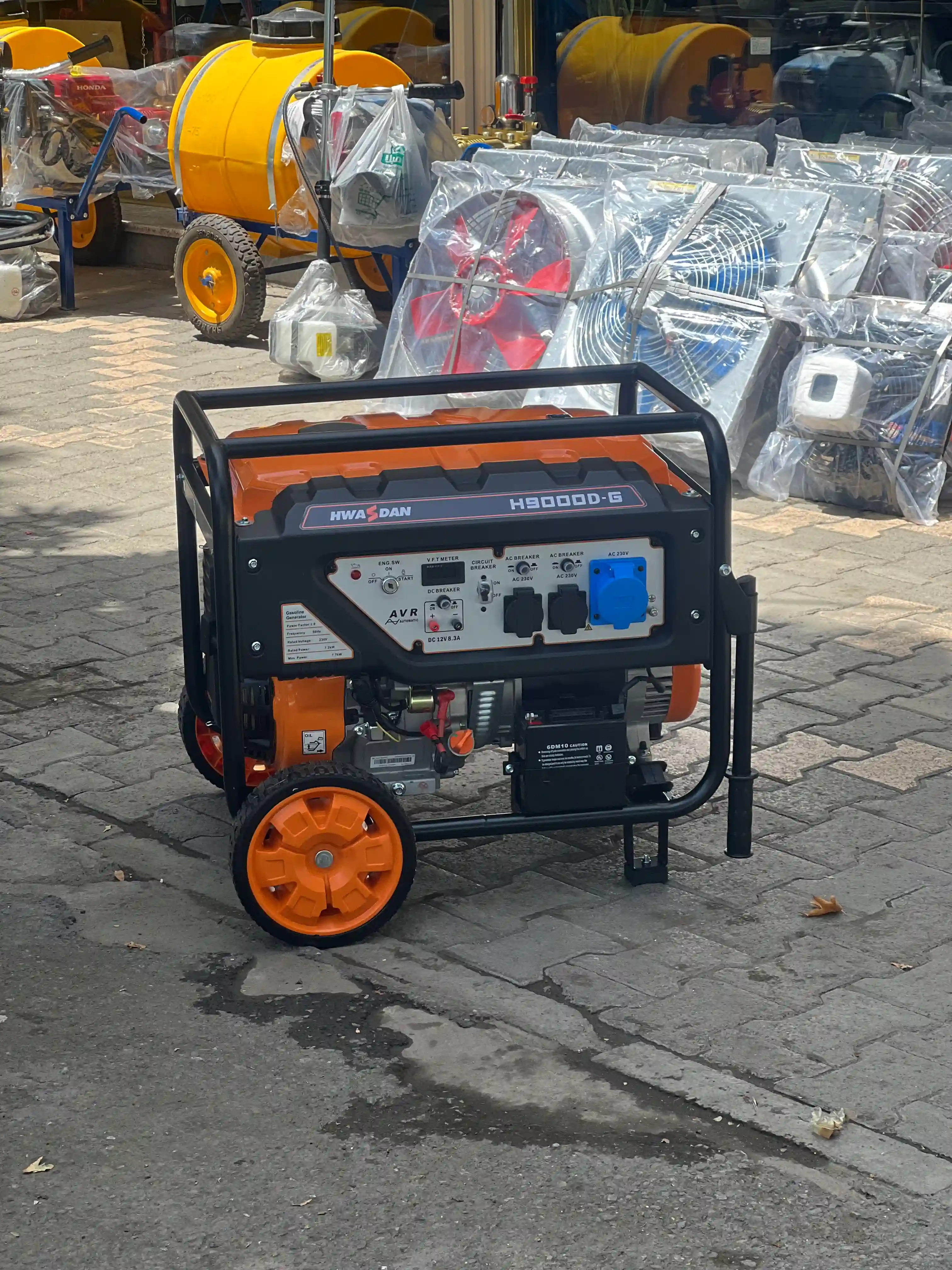 موتور برق 8.5 کیلووات تکفاز بنزینی مدل hwasdan