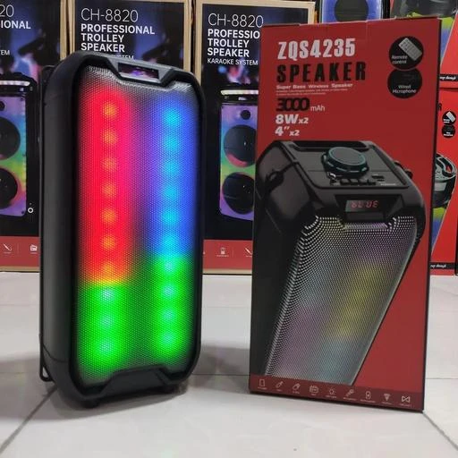 اسپیکر بلوتوثی قابل حمل میکروفون دار مدل ZQS 4235