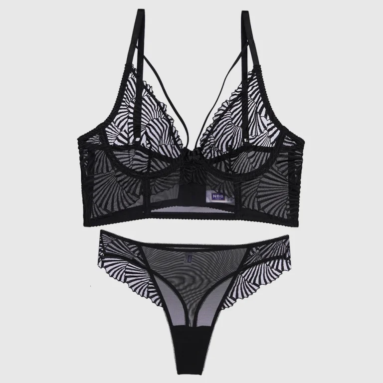 ست شورت و سوتین گیپور و دانتل برند ان بی بی NBB کد 4744