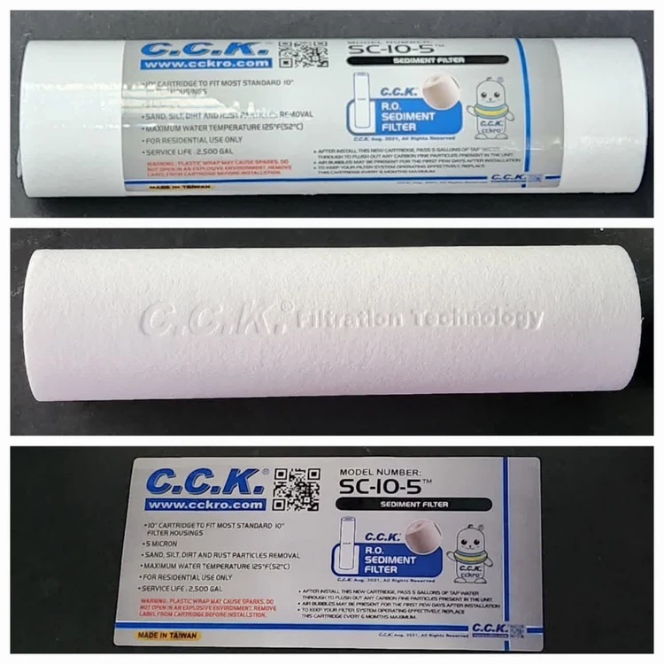 فیلتر اول (الیافی-pp)دستگاه تصفیه آب خانگی CCK