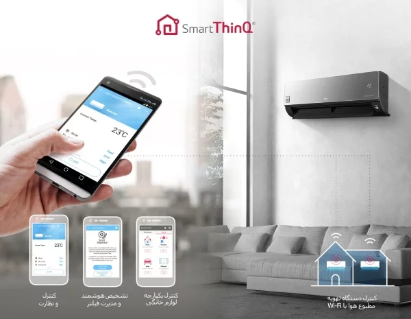 کولر گازی دوال اینورتر ال جی 18000 استاندارد پلاس NT189SQ1