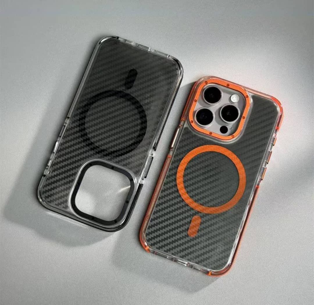 قاب/کاور مگ سیف دار برند  Q-Series  مدل متال کربن مناسب گوشی آیفون 16pro