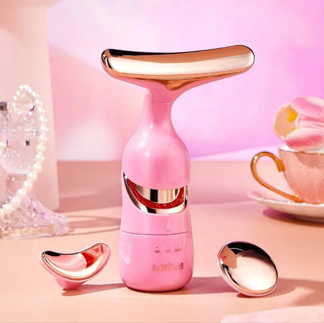 ماساژور و لیفتینگ (جوانسازی) صورت و گردن 3 کاره