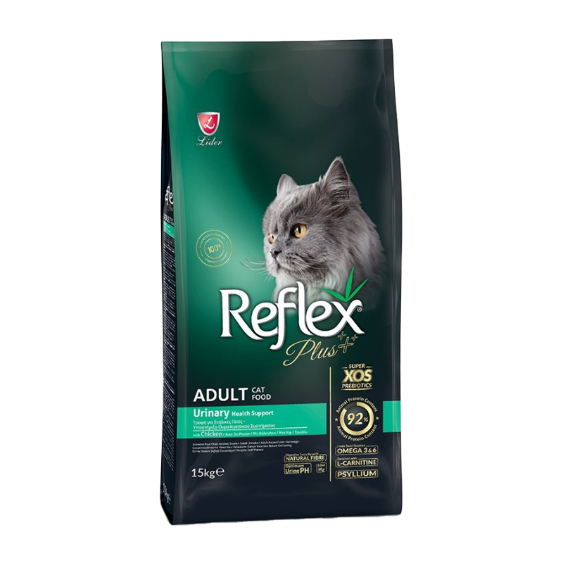 غذای خشک گربه رفلکس پلاس مدل یورینری وزن 15 کیلوگرم