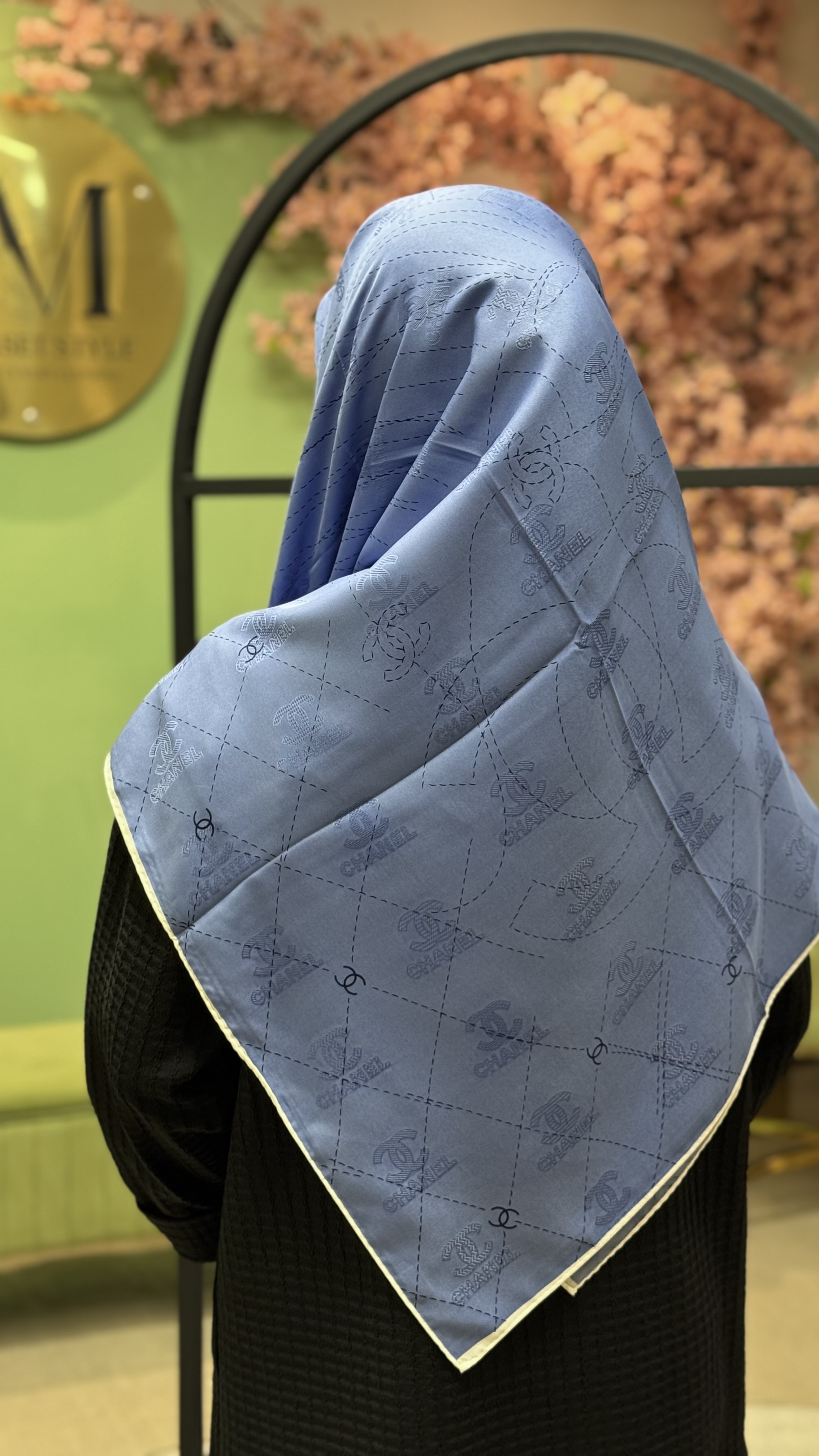 روسری ابریشم ژاکاردکدml010