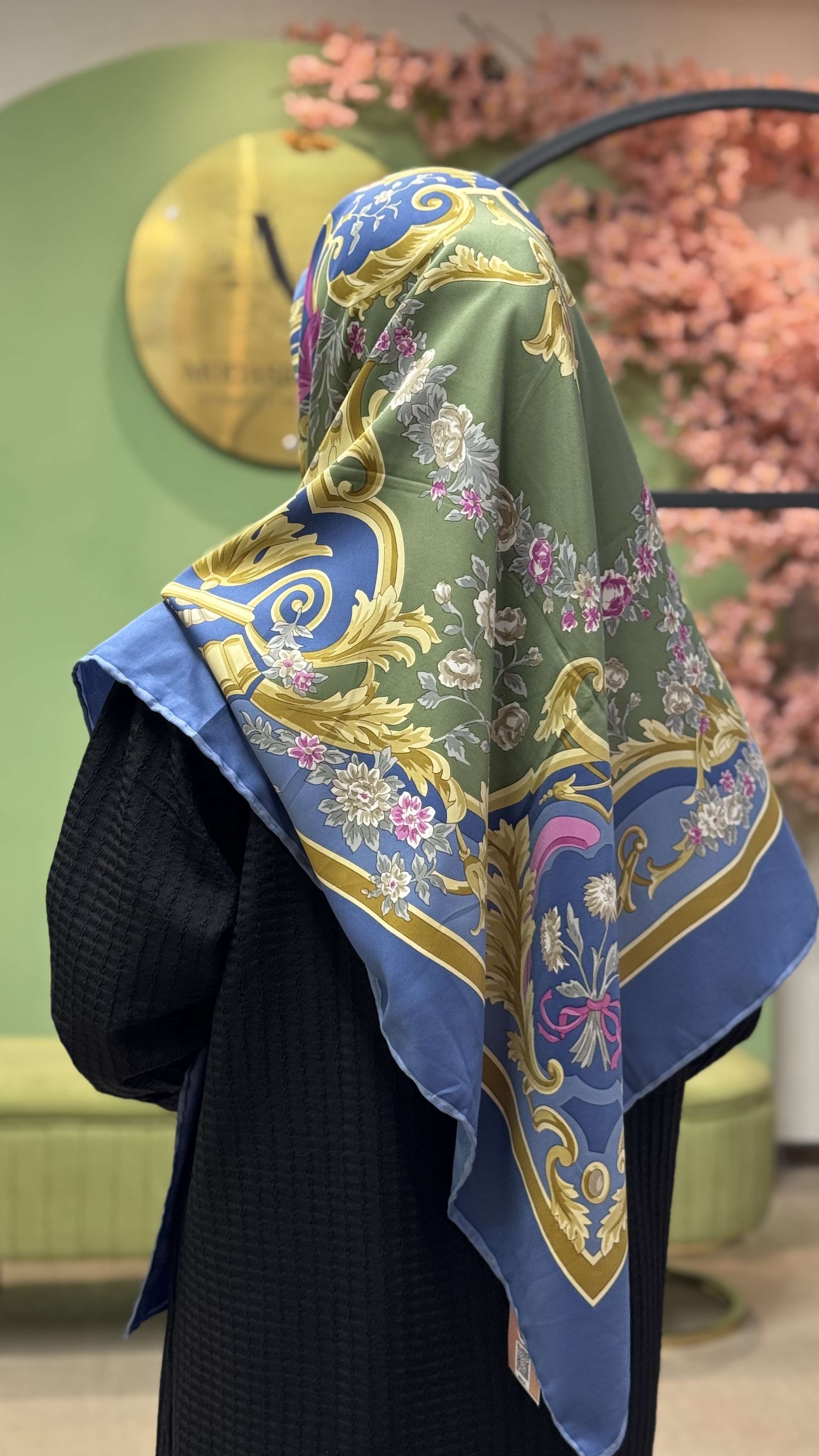 روسری ابریشم ژاکاردکدml012