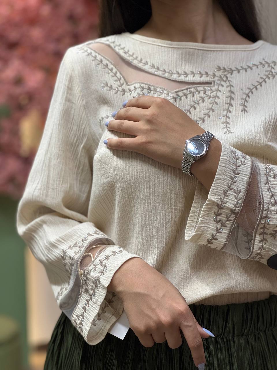 شومیزگلدوزی شده کدRo90