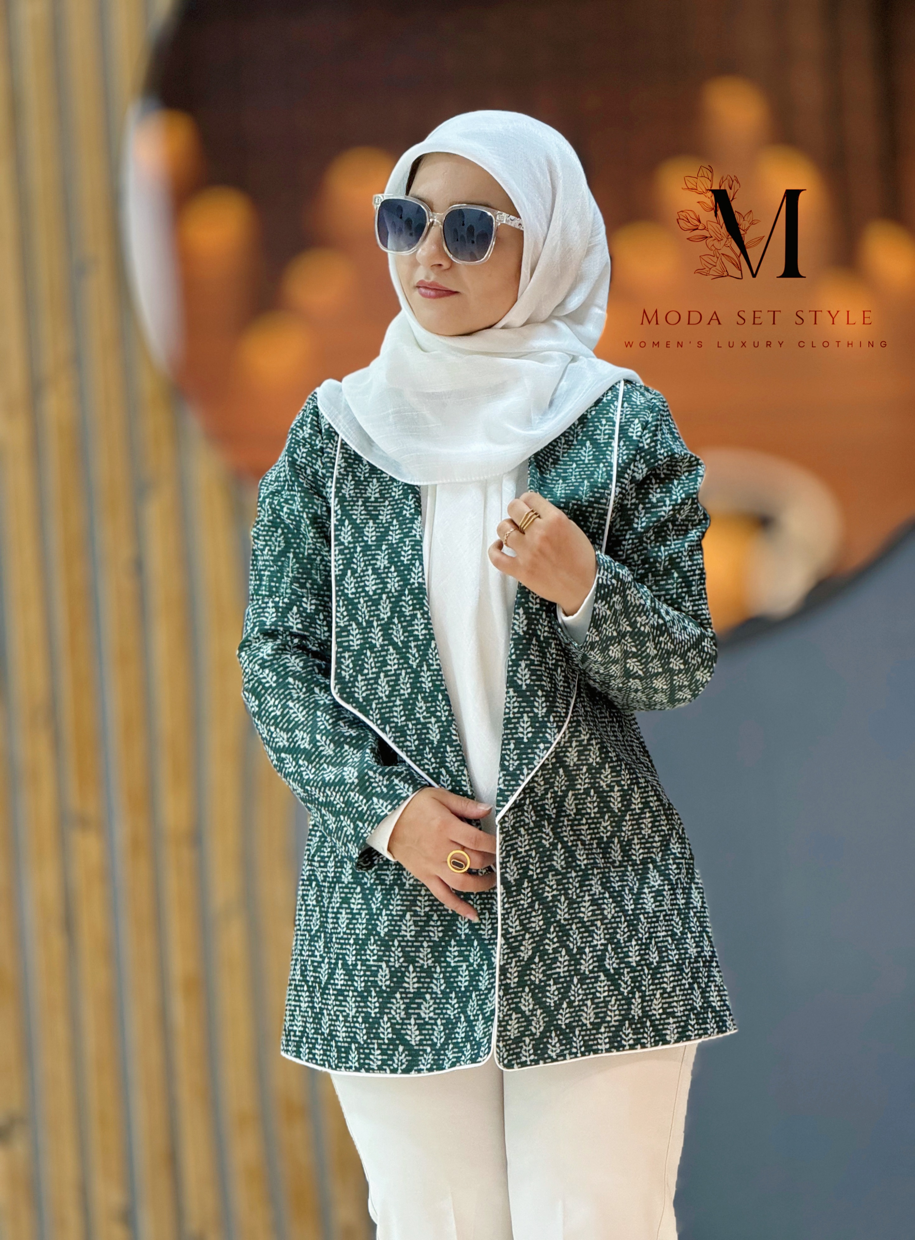 کت زیتون با طرح برگ زیتون