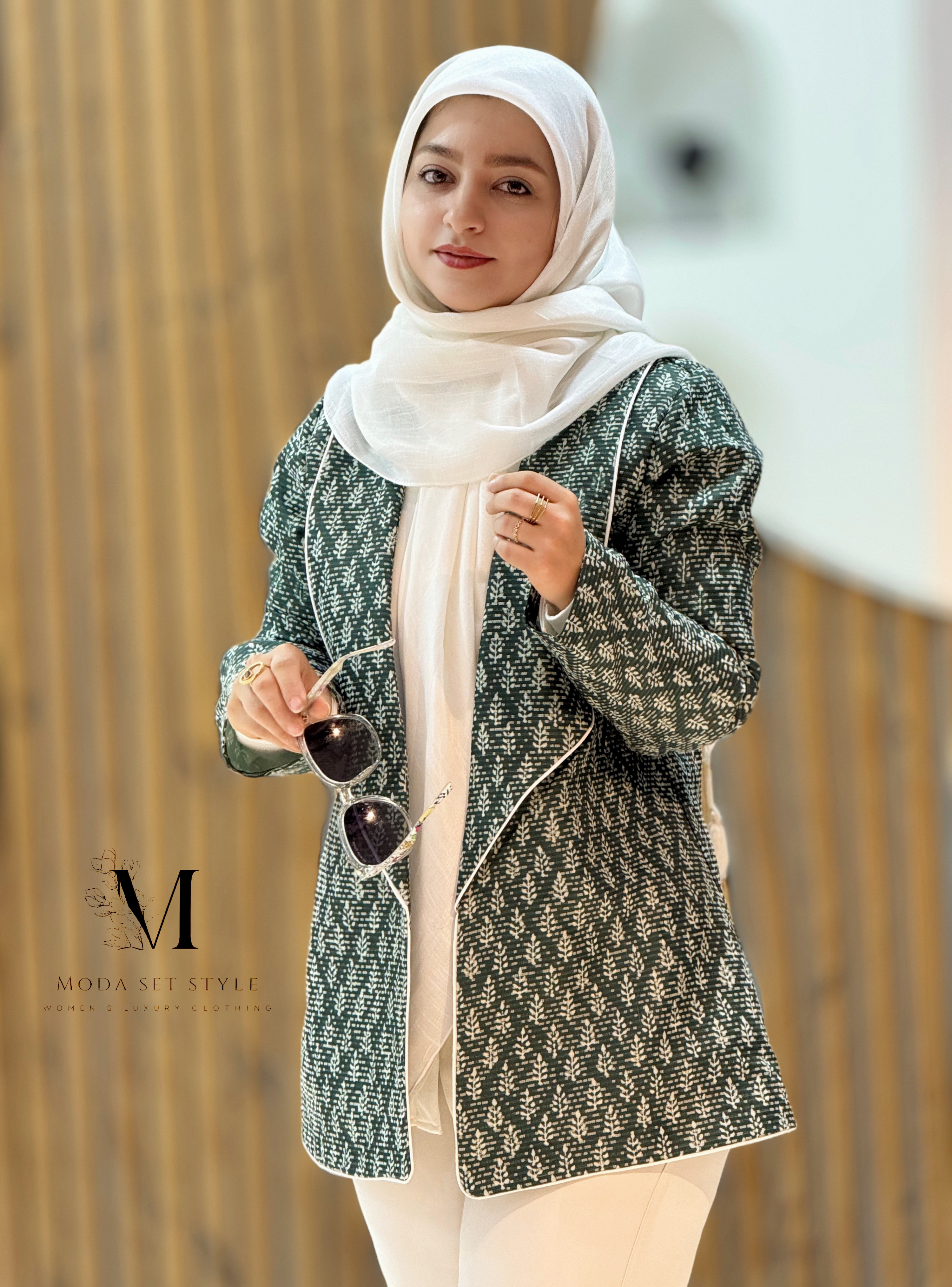 کت زیتون با طرح برگ زیتون