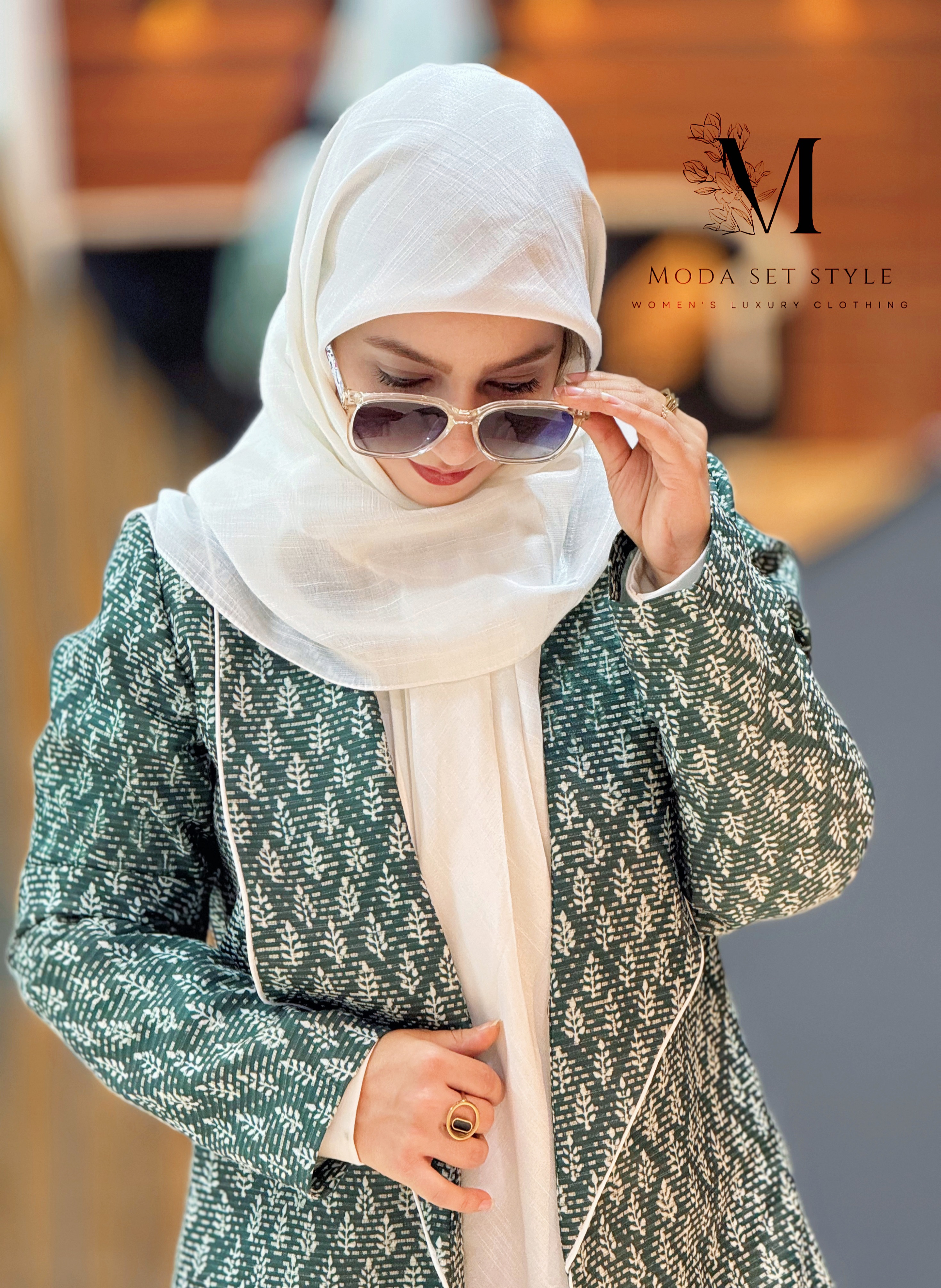 کت زیتون با طرح برگ زیتون